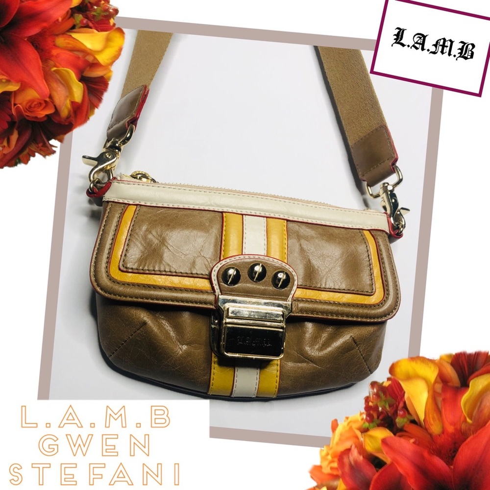 L.A.M.B. Preppy Leather Crossbody